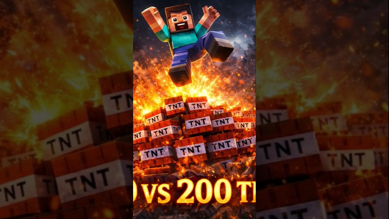 10 Golem vs 200 TNT 