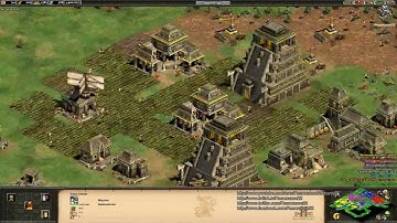Aoe2 HD: 4v4 Random Map (Mayans, Grush) (7/23/13)