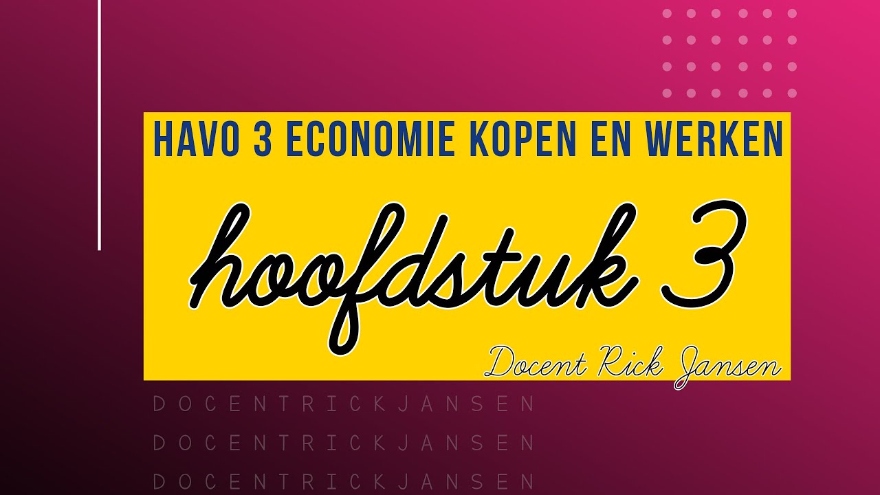 Economie Kopen En Werken Havo 3 Antwoorden