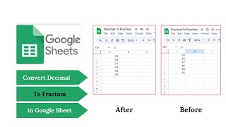 Convert Decimal To Fraction in google sheet screenshot 3