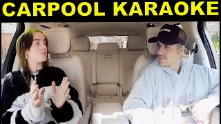 Justin Bieber and Billie Eilish Carpool Karaoke