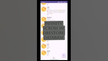 Infinity Scroll in firestore database recyclerview #firestore #recyclerview #firebase
