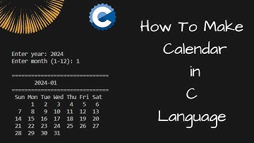 Calendar in c language || C language project