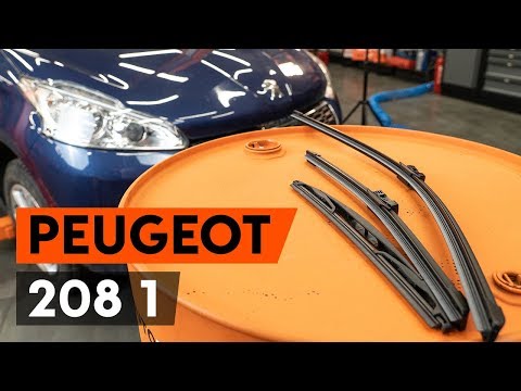 How to replace wipers blades / window wipers PEUGEOT 208 1 (CA_,CC_) [TUTORIAL AUTODOC]