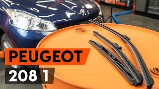 How to replace Wiper on PEUGEOT 208 - video tutorial
