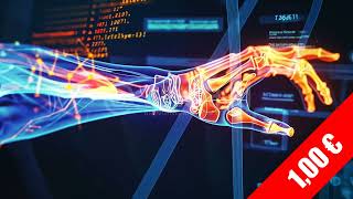 Neural Lines Through The Arm Hd Medical Visualization Footage