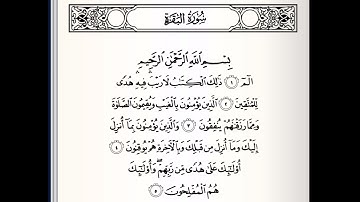 سورة البقرة بصوت القارئ رزكار محمد الكردي الآيات (١_٥)  #quran #قرآن