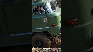 DDR Lkw IFA L60 4x4 im alten Kieswerk in Wischer (Hassel), Deutschland 2024