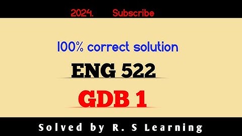 Eng 522 GDB 1 - 2024/Eng 522 gdb solution 522 gdb correct solution/Eng 522 #vu#RSLearning #VUStudies