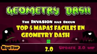 Top 5 Mapas Faciles En Geometry Dash | DouglasMejia14