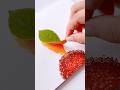 Painting with leaf #painting #art #satisfying