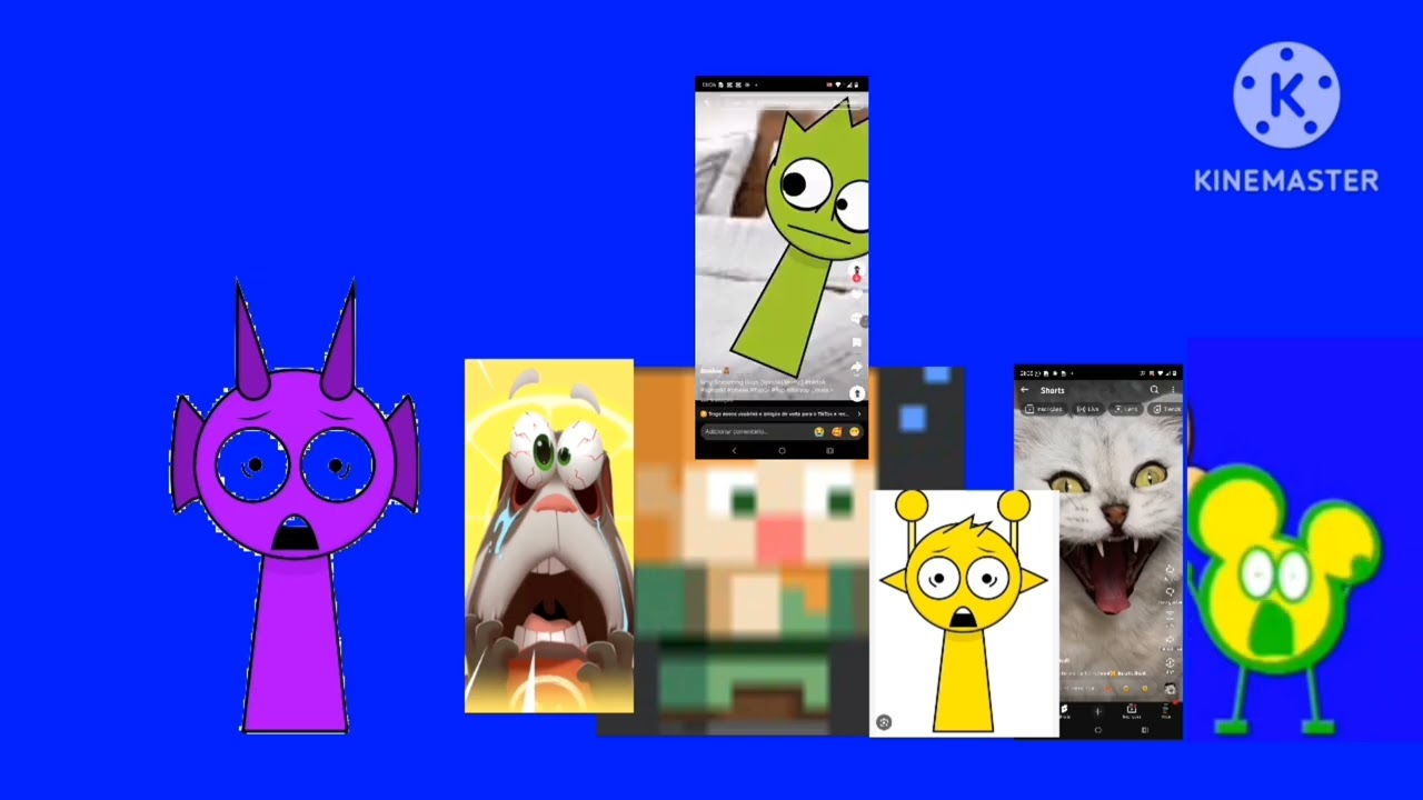 Pizza tower scream meme Sprunki tom Minecraft  Scratch kinemaster add round 2