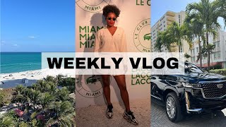 weekly vlog! i beat out the competition, oceanfront staycation & miami open ❤︎