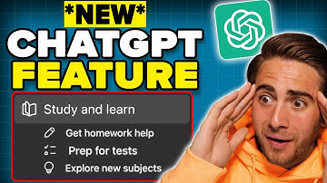 ChatGPT Launched NEW Features That’s Are GAME CHANGERS 👀 (Study & Learn Feature)
