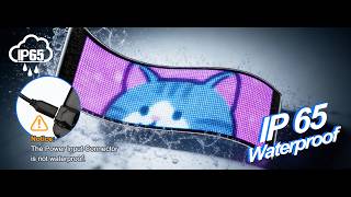 This Flexible LED Poster is the COOLEST Fashion Tech 🔥 | Bluetooth Programmable Full Color LED Sign