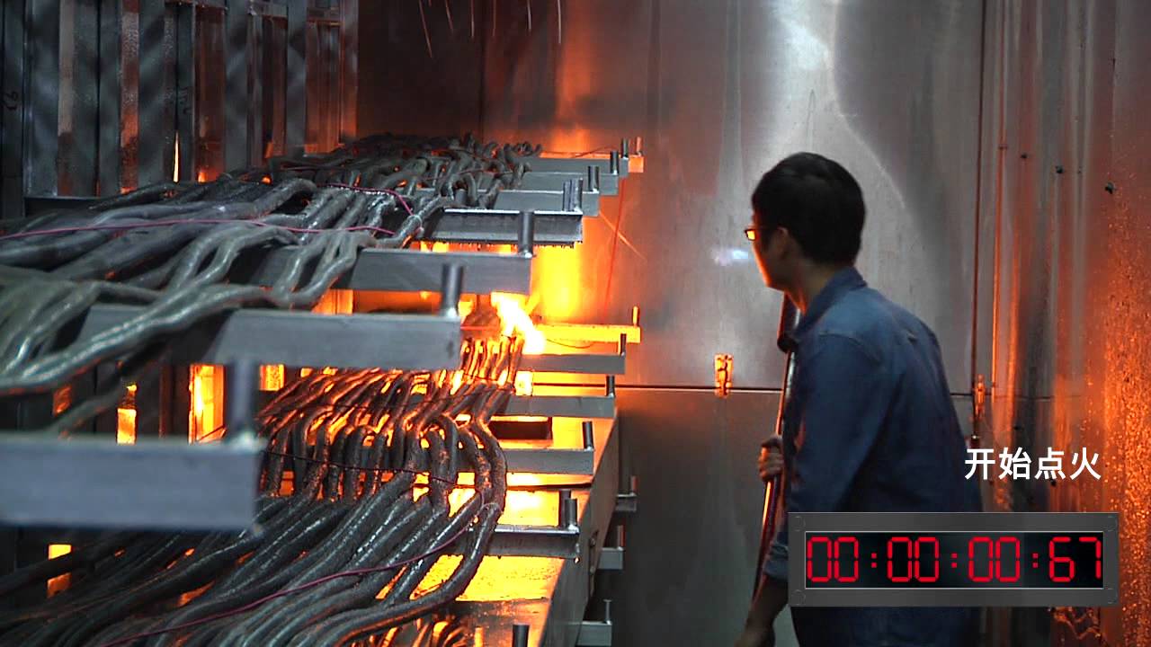 cable tunnel fire suppression test  water mist nozzles