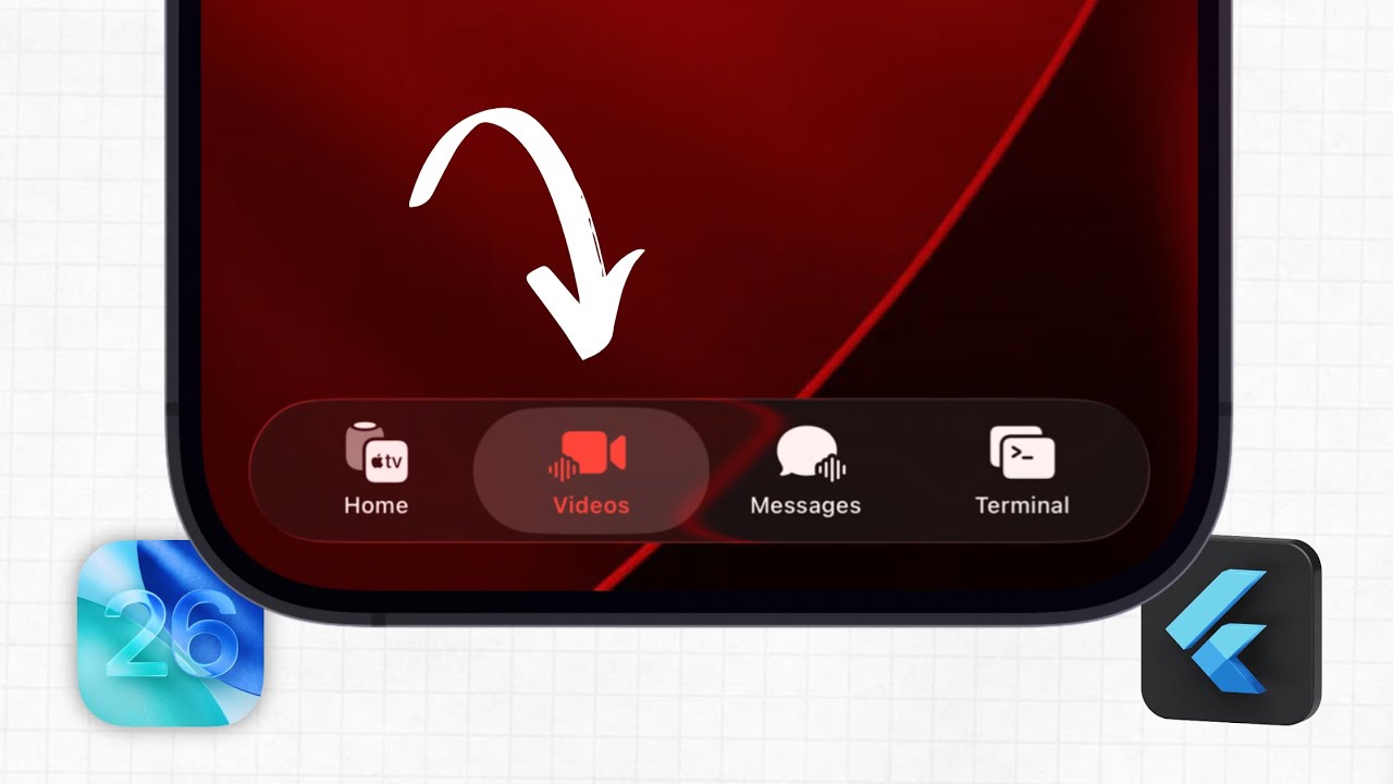 Bottom Navigation Bar in Flutter | Flutter Liquid Glass iOS 26 - YouTube