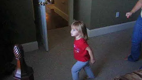 Maci Dancing at Grandma's in Brandon 12/08/08