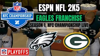 ESPN NFL 2K5 Eagles Franchise - Season 1, NFC Championship vs Green Bay Packers (Live)