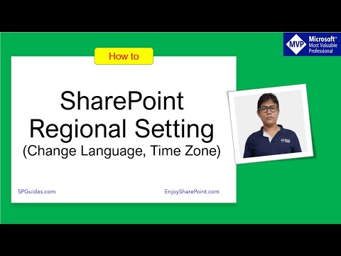 SharePoint Regional settings | Change SharePoint time zone and languages