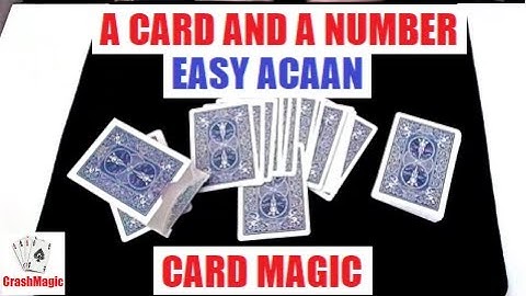 A Card and A Number Card Trick Performance and Tutorial