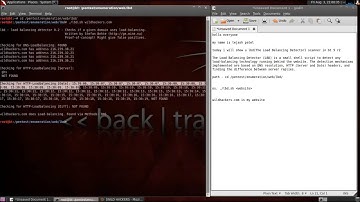 Load Balancing DetectorLBD Scanner in Backtrack 5 R3