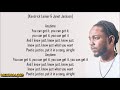 Kendrick Lamar - Poetic Justice ft. Drake (Lyrics)