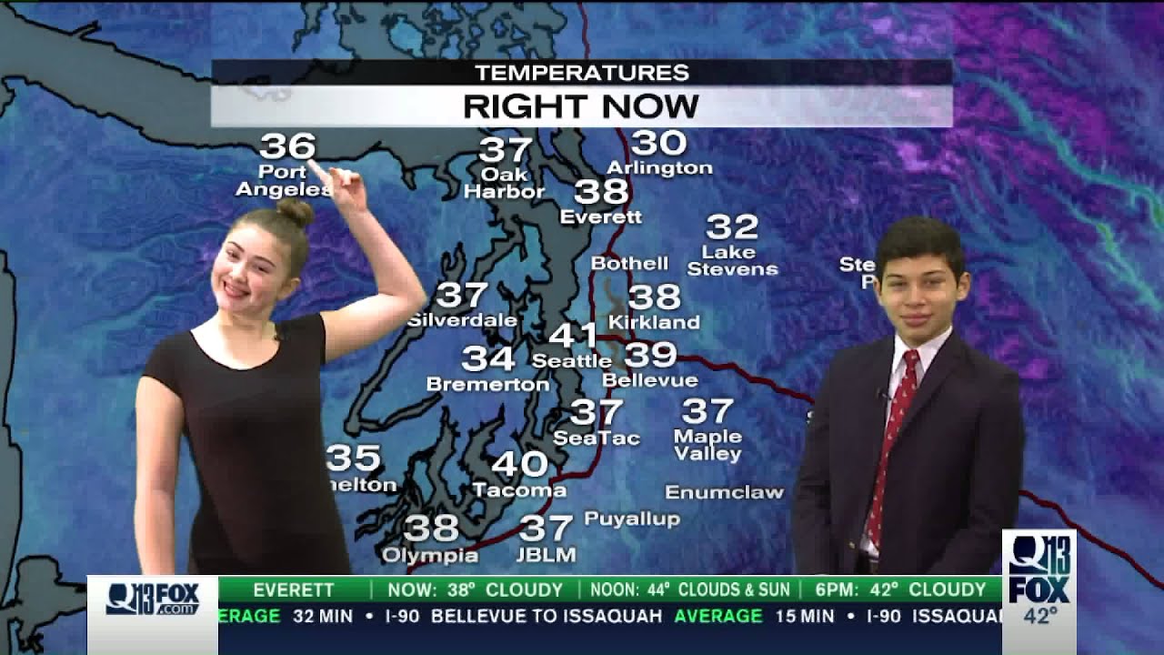 We.App YAA Orca Kidcast Weather Report w/ Q13 Fox News YouTube