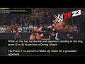 WWE 2K23 Show Case : Edge Diving Attack to John Cena from top Turnbuckle