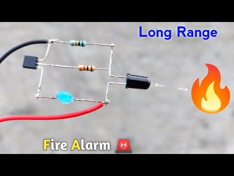 Long Range 🔥 Fire Detector Alarm | How To Make A Simple Fire Alarm Circuit | Science Project