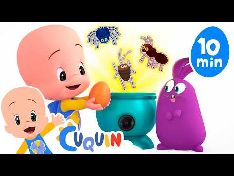 Insect Surprise Eggs | Cleo & Cuquin: Songs and Educational Videos