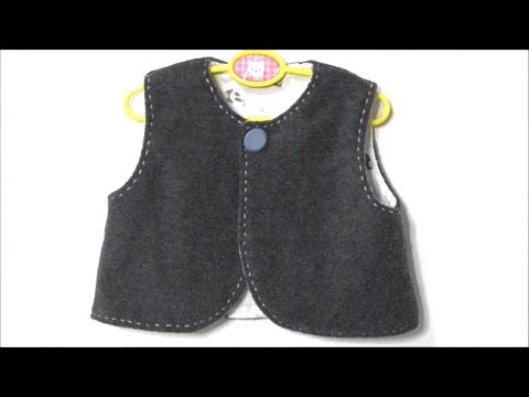 ベビー用ベストの作り方 How To Make A Baby Vest Youtube