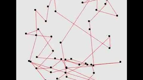 Simulated Annealing - Traveling Salesman (50 cities, 30 seconds)