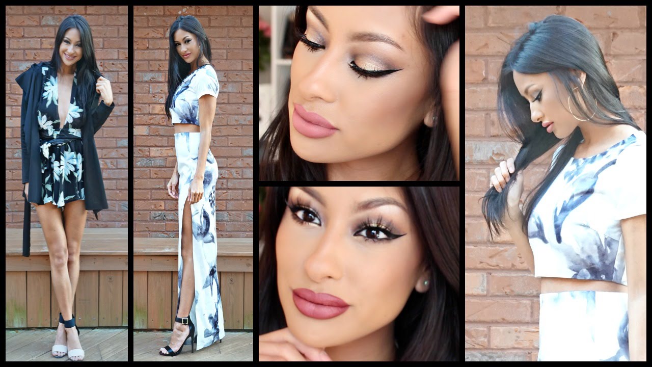 Date Night Makeup & Outfit - 2 lip & Outfit Options