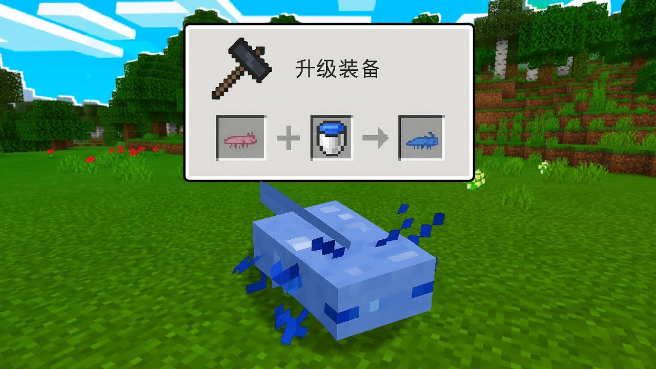 用十几种奇葩美西螈通关minecraft？！