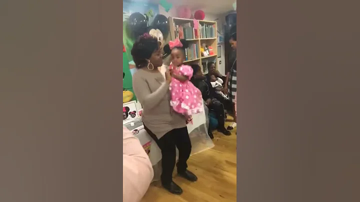 Dancing with me baby on her 1 birthday party