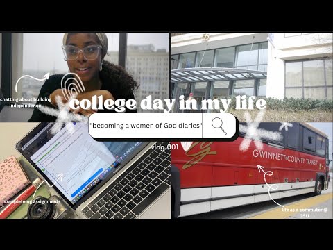 A college day in my life...as a commuter| Becoming a Women of God Visual Diary| Vlog 001