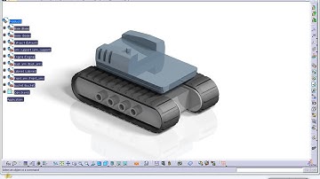 Catia V5 Tutorial|Machine Design|JCB|How to create and simulate an Excavator|Part 2