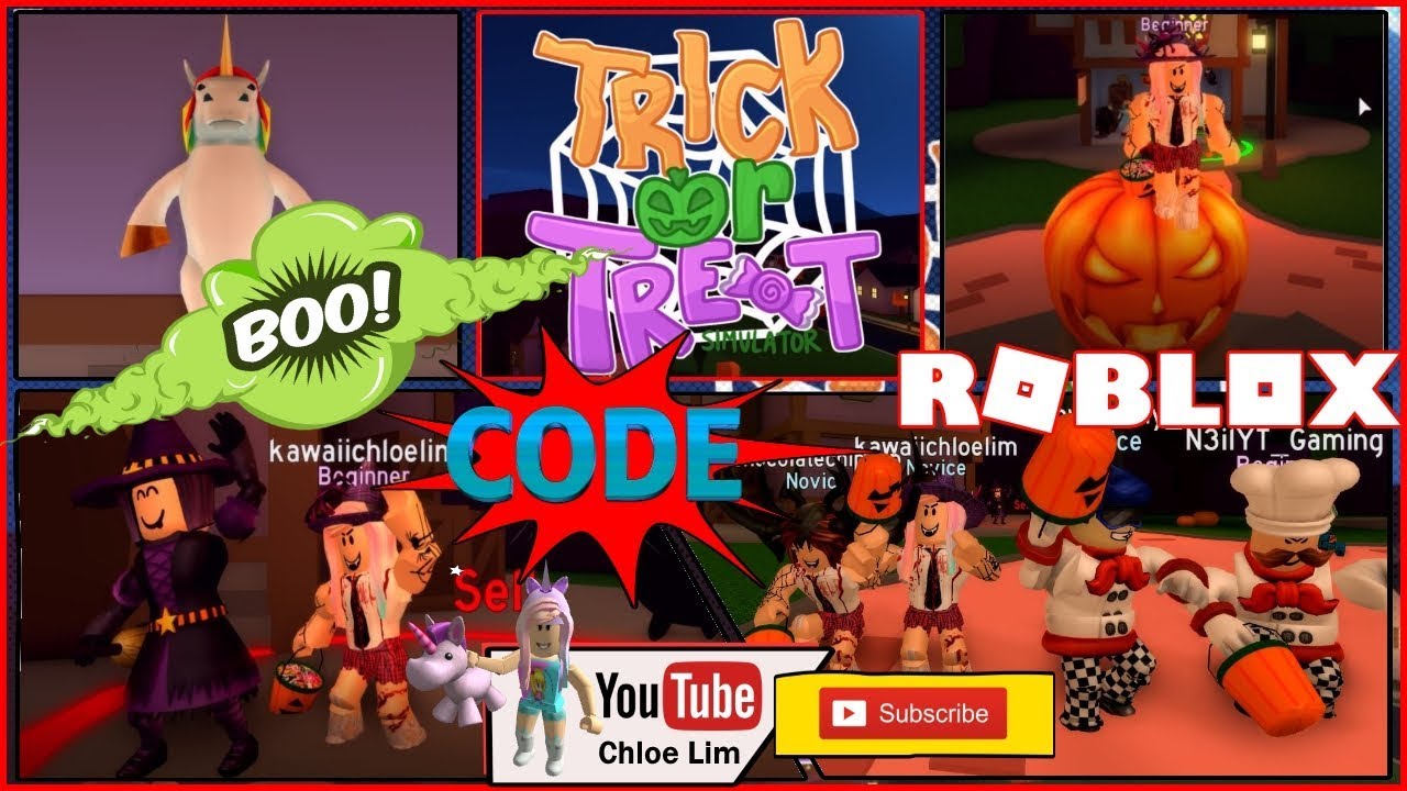 roblox trick or treat simulator gameplay 2018 code