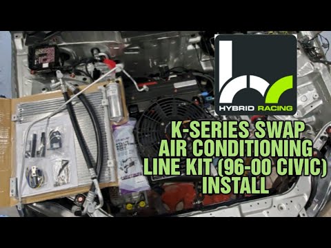 K20 AWD CIVIC BUILD HYBRID RACING K-SERIES SWAP A/C KIT INSTALL 99-00 CIVIC EK (DIY)