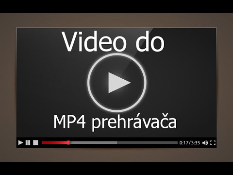 Video: Ako Nahrať Video Do Prehrávača