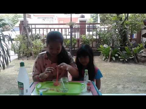 ทำสไลม์สูตรกลีเซอรีนบอแรกซ์ #2 "by wan parn"