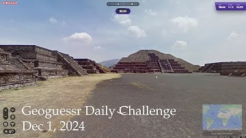 An average player plays the Geoguessr Daily Challenge | Dec 1, 2024 - I don