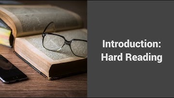 MOOC USSV101x | Hard Reading, Good Writing | Introduction - Hard Reading
