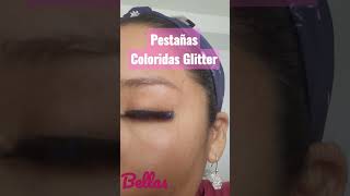 Pestañas Coloridas Glitter