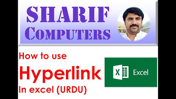 How to use Hyperlink in excel (Urdu)