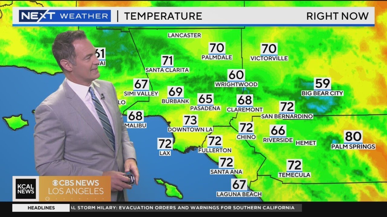 Cool temperatures move in as tropical storm moves out - YouTube