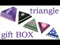 DIY - ELEGANT triangle GIFT BOX 🔹️🔸️🔹️ RELAXING video