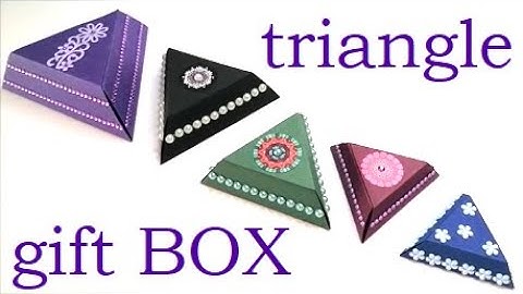 DIY - ELEGANT triangle GIFT BOX 🔹️🔸️🔹️ RELAXING video
