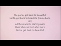 Sofia Carson - Back to Beautiful (Lyrics)